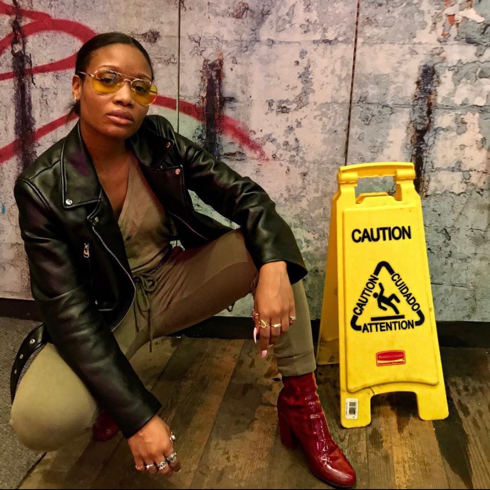 Steve Madden gaze red patent boots